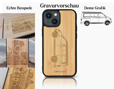 INDIVIDUELL iPhone 15 Bambus-Kunststoff
